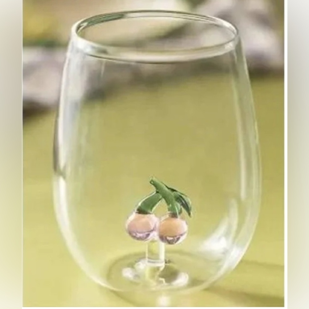 Anthropologie Cheerie Icon Stemless Wine Glasses(set of 6)